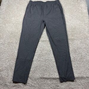 Rhone Guru Lounge Pants Mens Charcoal Gray Heather Activewear Jogger Size Large